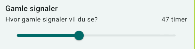 Valg for å se gamle signaler